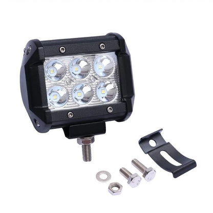 Universal Car Tow Hitch Hook Mount Bracket with 4'' 60W/72W/18W LED Work Light Fog Lamp Holder Rear Backup Off-Road Use Truck
