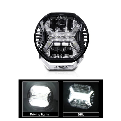 4 Inch Car Led Work Light Bar 12V Amber DRL Driving Light Spotlight for Jeep Offroad Boat Tractor Truck 4X4 SUV ATV Headlight