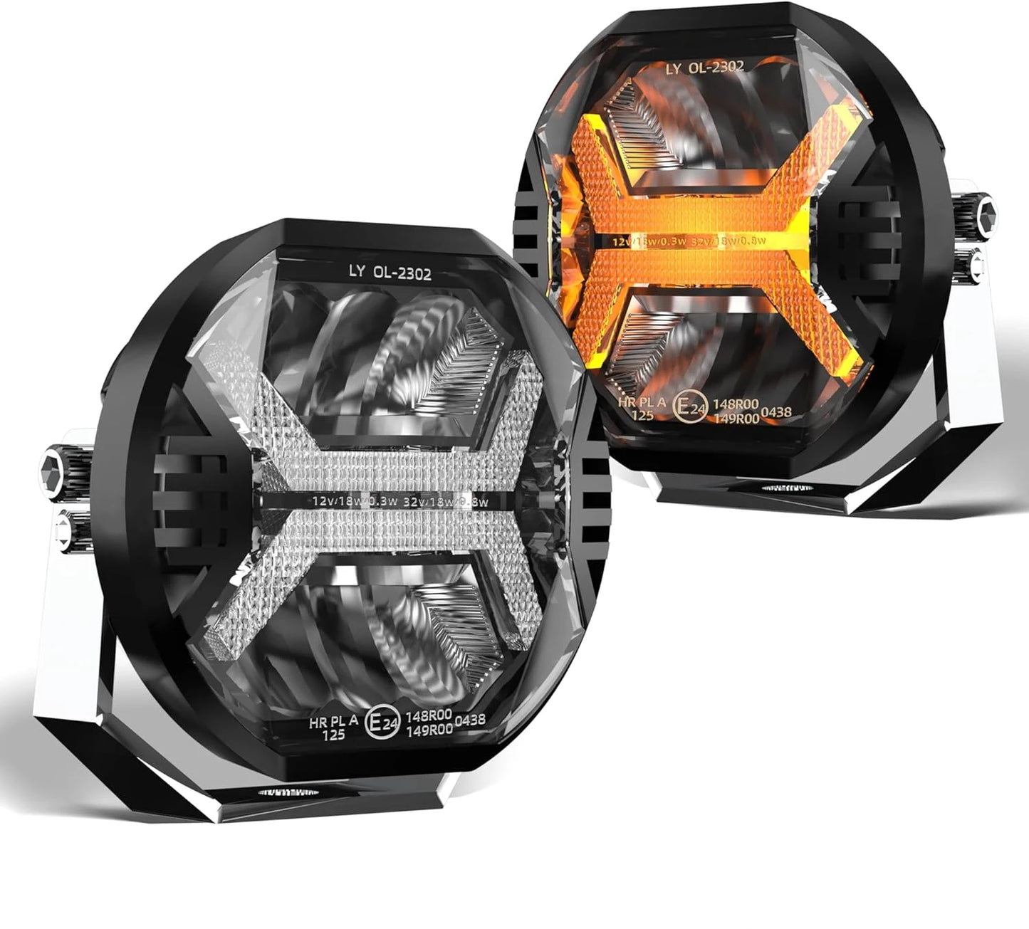 4 Inch Car Led Work Light Bar 12V Amber DRL Driving Light Spotlight for Jeep Offroad Boat Tractor Truck 4X4 SUV ATV Headlight