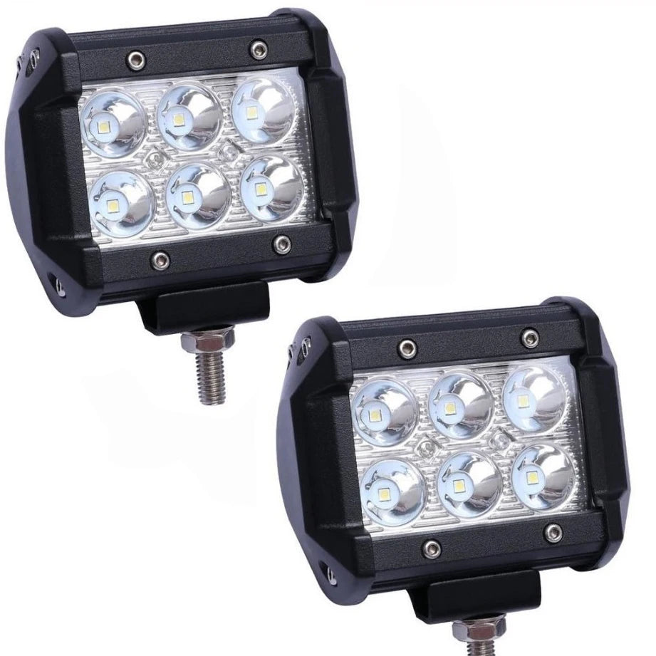 Universal Car Tow Hitch Hook Mount Bracket with 4'' 60W/72W/18W LED Work Light Fog Lamp Holder Rear Backup Off-Road Use Truck